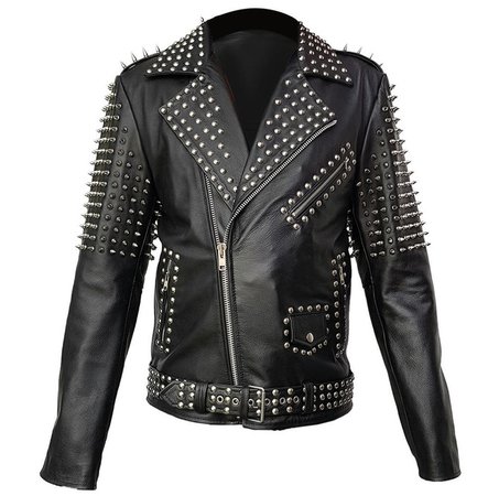 punk rock leather jacket men - Google Search