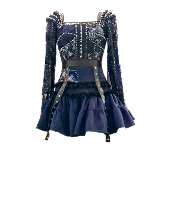 Denicheur | 2021 MAMA Aespa Savage Costume Dark Version Dress | Front (Dei5 edit)