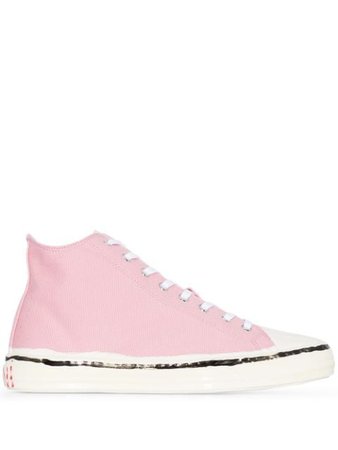 Marni high-top paint-effect Sneakers - Farfetch