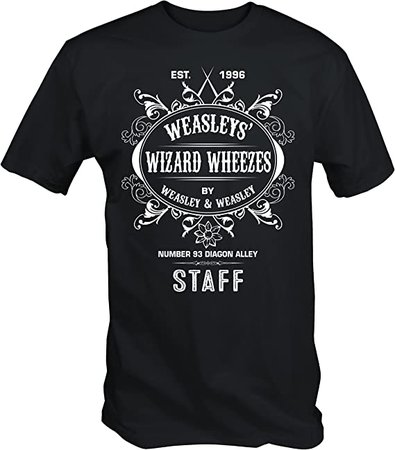 Amazon.com: 6TN Mens Weasley's Wizard Wheezes T Shirt (Large) Black : Clothing, Shoes & Jewelry