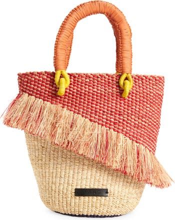 A A K S Tia Woven Raffia Bucket Bag | Nordstrom