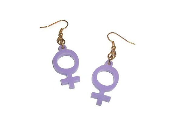 earrings purple