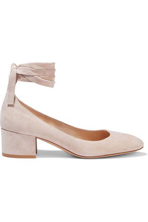 Pastel pink Petra 40 suede pumps | Sale up to 70% off | THE OUTNET | GIANVITO ROSSI | THE OUTNET