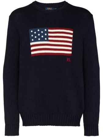 American Flag Sweater-Polo Ralph Lauren