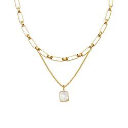 Gold Aegis Moon Necklace Set | 18ct Gold Vermeil | Missoma | Missoma Limited