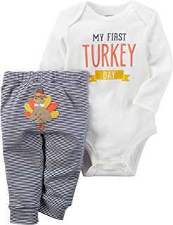 Amazon.com: Carter's Baby Gobble 'Til You Wobble Jumpsuit: Clothing