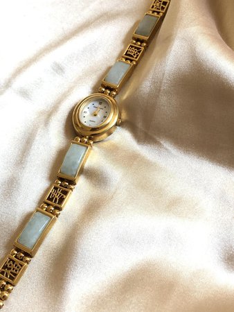 Vintage Nephrite Jade Gold Ladies Watch vintage watch | Etsy