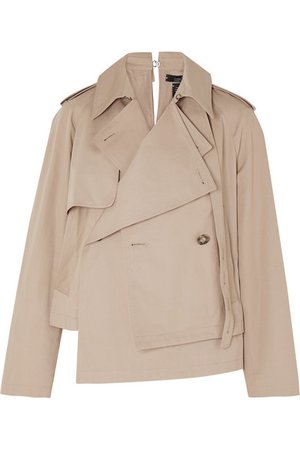 Rokh | Asymmetric cotton-gabardine jacket | NET-A-PORTER.COM