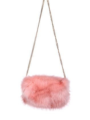 pink fluffy bag
