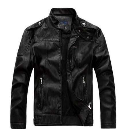 Men's Retro Pu Leather Jacket Padded Motorcycle Coat | RebelsMarket