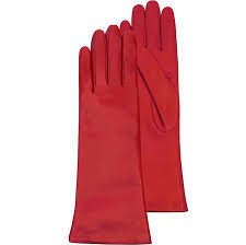 luxury red gloves