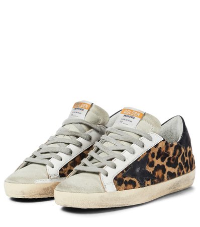 Golden Goose - Superstar leopard-print sneakers | Mytheresa