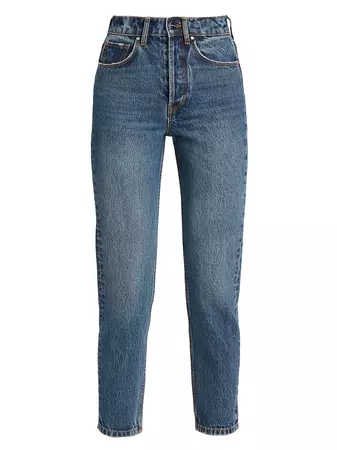 Shop ANINE BING Sonya Mid-Rise Jeans | Saks Fifth Avenue