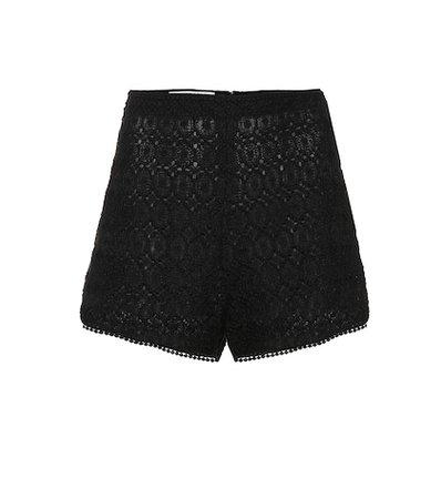 Crochet cotton shorts