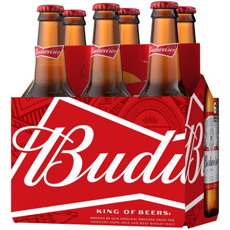 Budweiser Beer, 6 Pack Beer - 12 FL OZ Bottles - Walmart.com