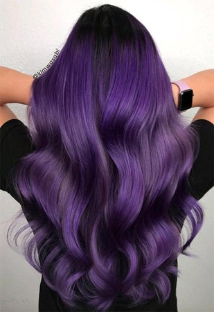 Violet long hair