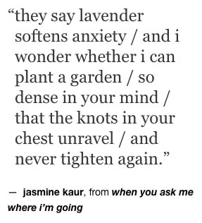 lavender mental health love quote