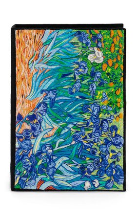 Van Gogh Irises Embroidered Clutch By Olympia Le-Tan | Moda Operandi