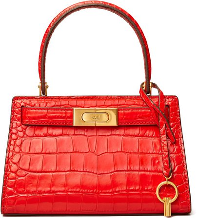 Lee Radziwill Croc Embossed Leather Tote