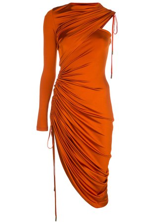 Monse Satin Single Sleeve Cocktail Dress - Farfetch