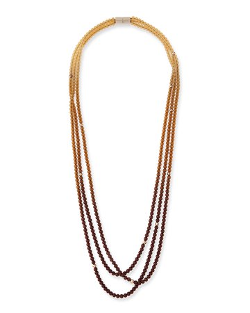 Lafayette 148 New York Ombre Beaded Necklace