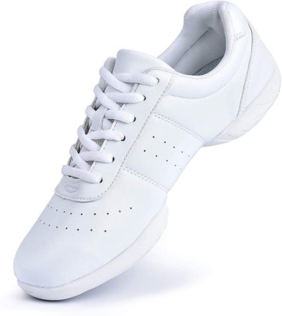 Amazon.com | Smapavic Cheer Shoes Women White Cheerleading Dance Shoes Fashion Sneakers Tennis Athletic Sport Training Shoes for Gilrs White 8 B (M) US | Walking