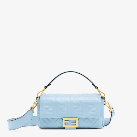 Light blue nappa leather bag - BAGUETTE | Fendi