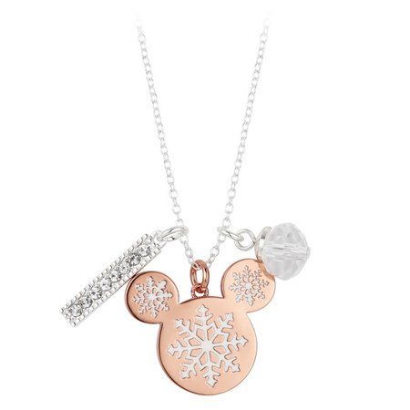 Mickey Mouse Snowflake Charm Necklace | shopDisney