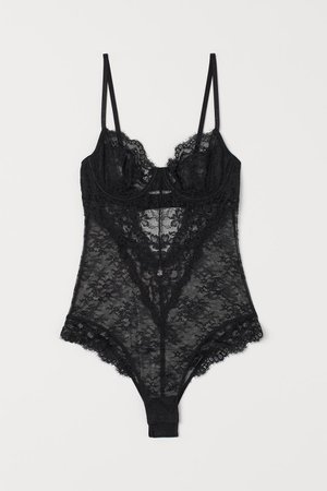 Lace Bodysuit - Black - Ladies | H&M CA