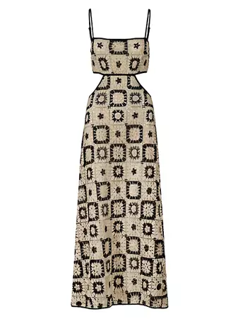 Shop Johanna Ortiz Mara Magic Crochet Ankle-Length Dress | Saks Fifth Avenue
