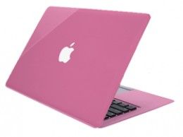 hot pink apple laptop