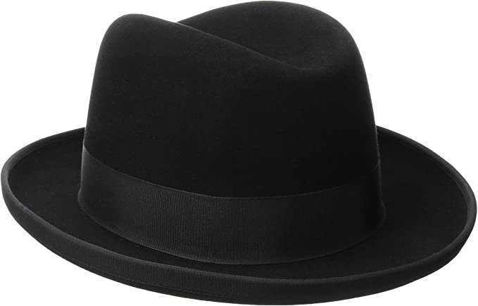 Stetson Men's Homburg Royal Deluxe Fur Felt Hat at Amazon Men’s Clothing store