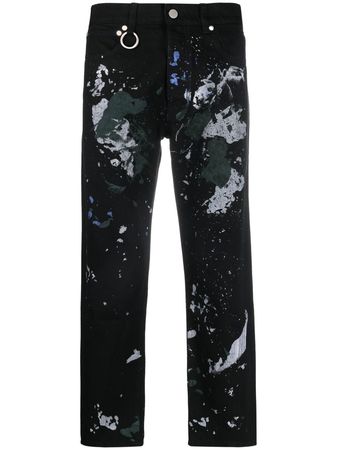 Etudes paint-splattered straight-leg Jeans - Farfetch