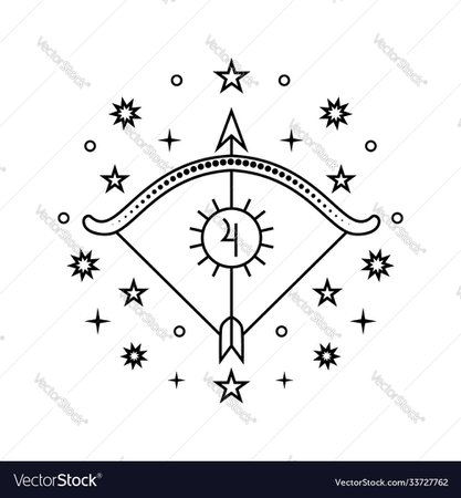 Sagittarius sign Royalty Free Vector Image - VectorStock