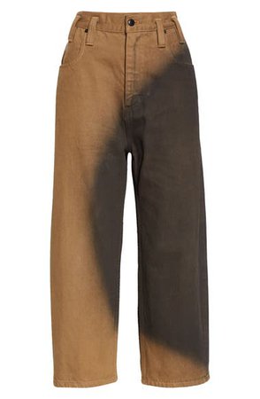 Eckhaus Latta Baggy Crop Jeans (Bungee Cord) | Nordstrom