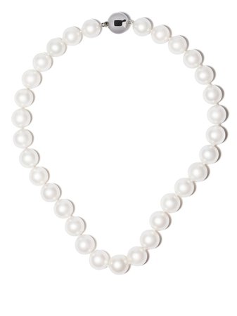 Yoko London 18kt White Gold Classic South Sea Pearl Necklace - Farfetch