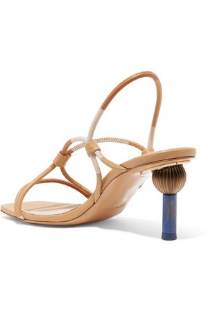 Jacquemus | Olbia leather slingback sandals | NET-A-PORTER.COM