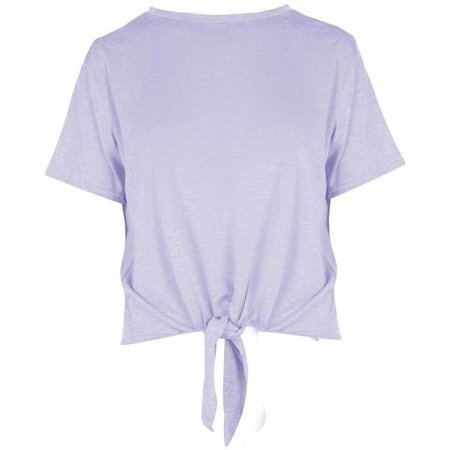 lilac cropped cami tied