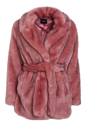 selected femme fur coat