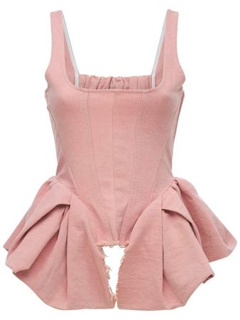 pink corset top