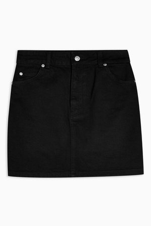 Black Denim Mini Skirt | Topshop
