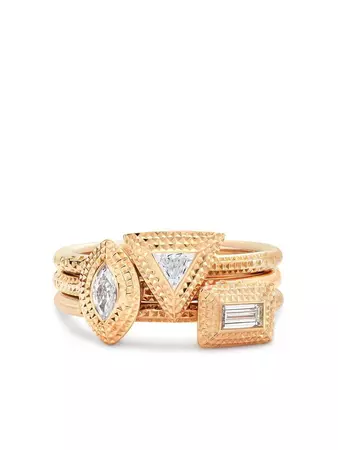 De Beers Jewellers Bague Talisman En Or Rose 18ct Sertie De Diamants - Farfetch