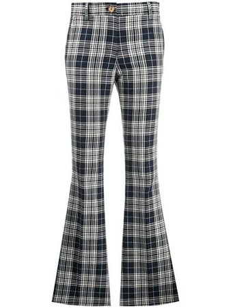 Hilfiger Collection Plaid Kick Flare Trousers - Farfetch