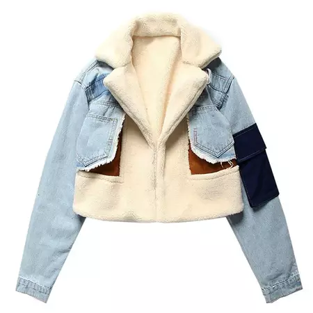 Patchwork Denim Cropped Jacket | BOOGZEL CLOTHING – Boogzel Clothing