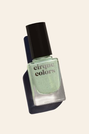 Speckled Sage Green Nail Polish - Cirque Colors Paloma