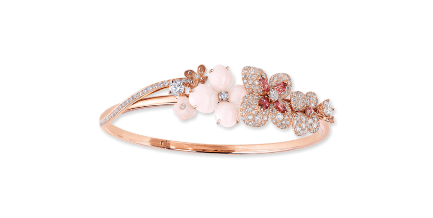 Hortensia "Aube Rosée" bracelet - 082482 | Chaumet