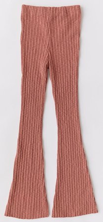 rubbed flare pants urban outfitters