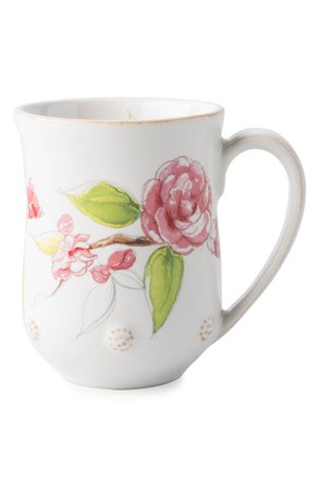 Juliska Berry & Thread Floral Sketch Ceramic Mug | Nordstrom