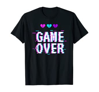 Amazon.com: Yami Kawaii Game Over Pastel Goth Aesthetic Vaporwave T-Shirt: Clothing