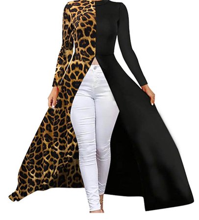 cheetah Black half Peplum